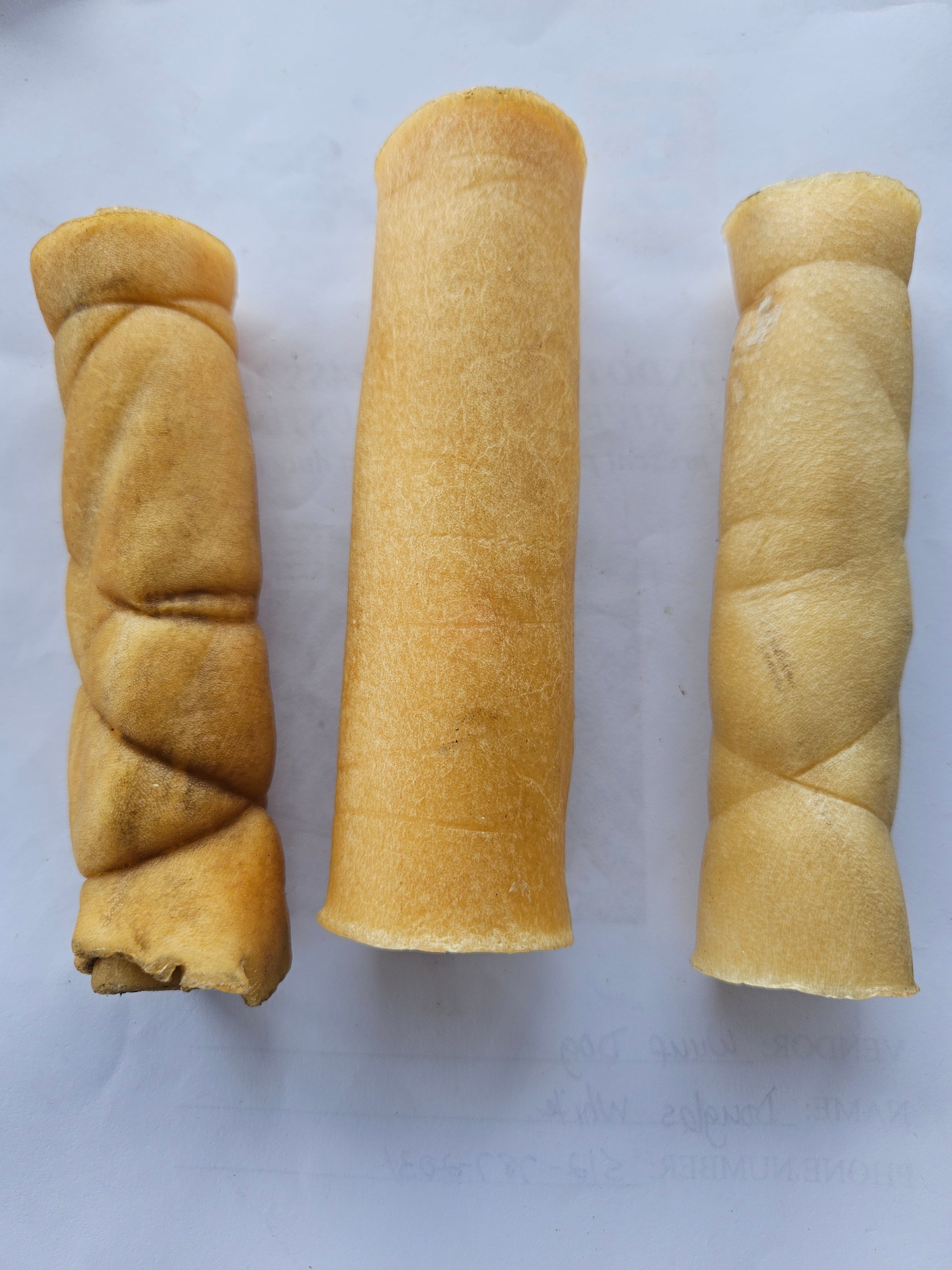 Water Buffalo Cheek Roll Small Wuuf Dog